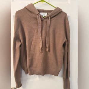 Brown hooded pullover